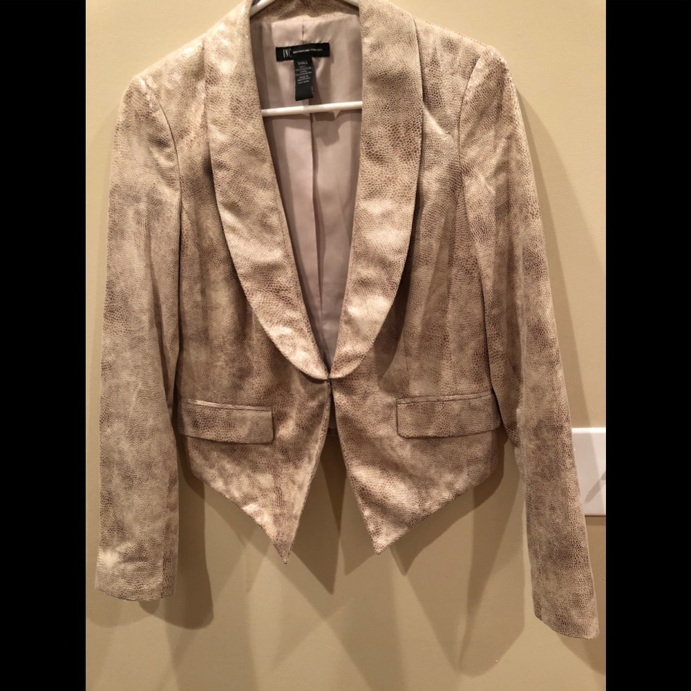 Snakeskin blazer